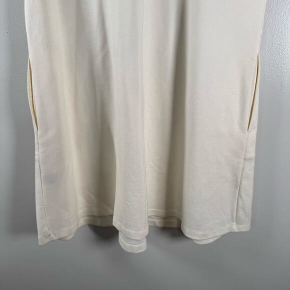 J.McLaughlin White Crew Neck Short Sleeve Loose Fit Mini Tunic Dress Size M - Picture 10 of 11